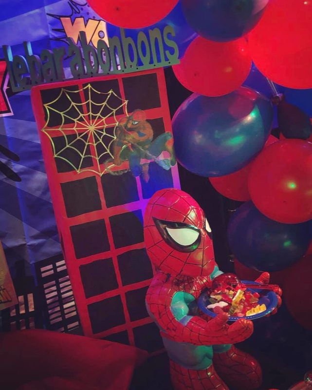 Belcat theme anniversaire Spiderman