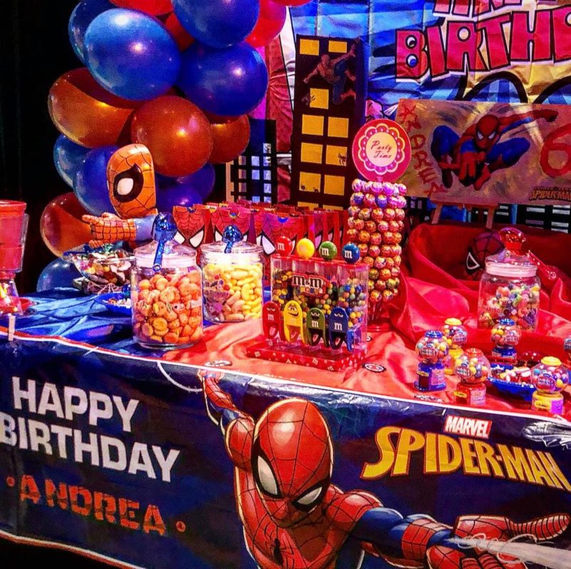 Belcat theme anniversaire Spiderman